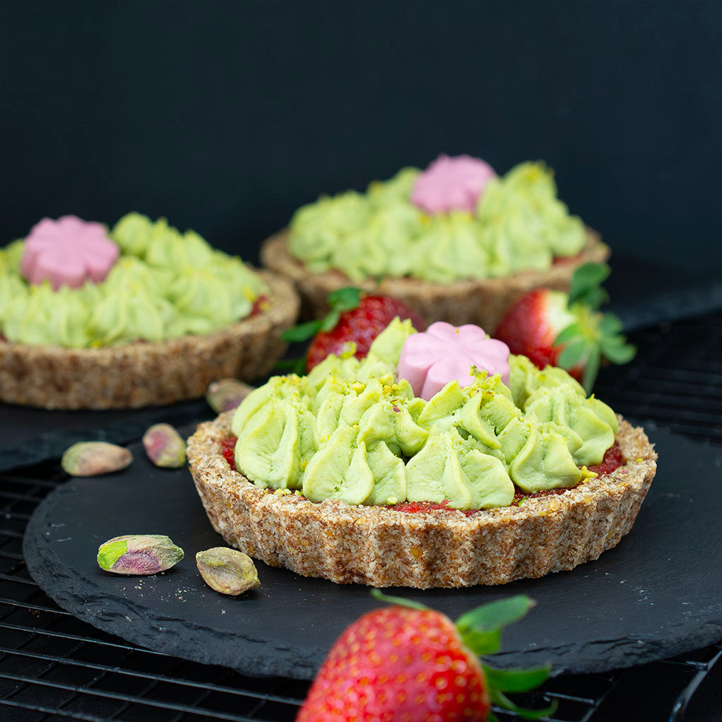 Ягодов тарт с шамфъстък