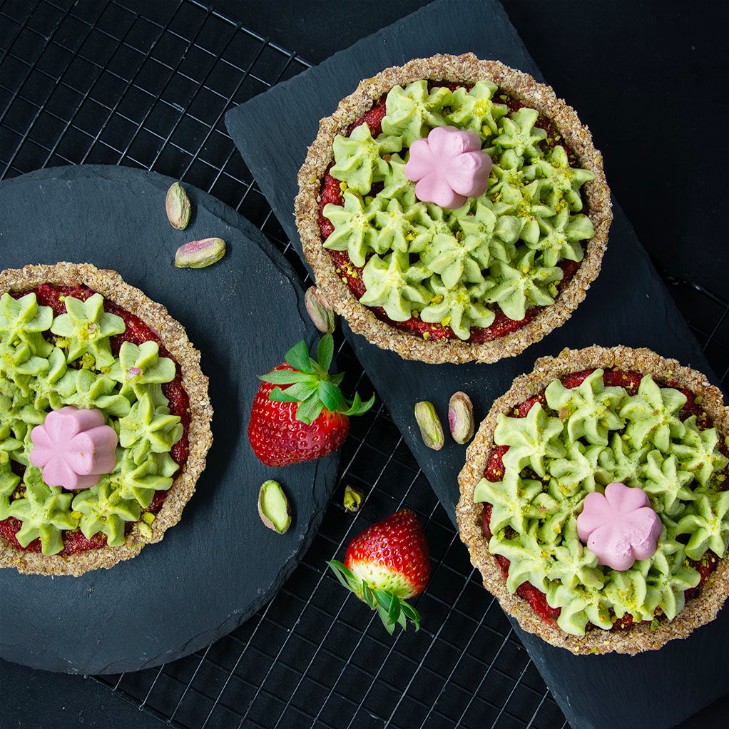 Ягодов тарт с шамфъстък